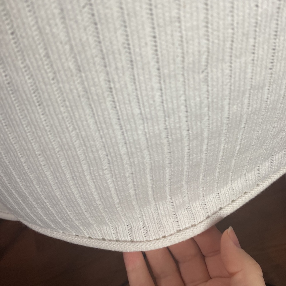 L’Agence Pasha Cut Out Ribbed Sweater in white size XS - Picture 8 of 10